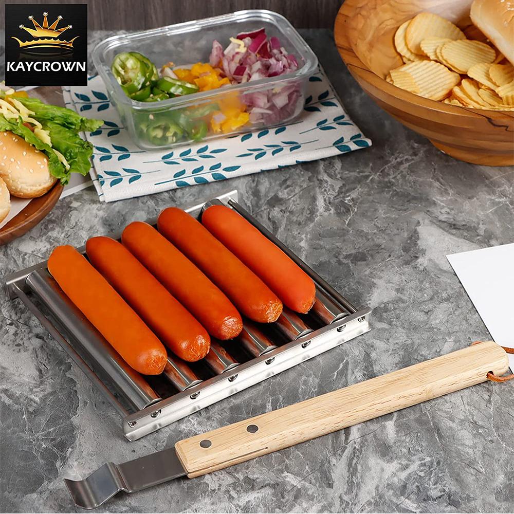 Hot Dog Roller Stainless Steel Sausage Roller Rack For Evenly Cooked Hot Dog