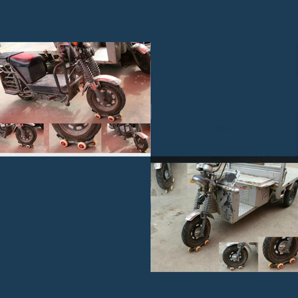Motorcycle Moving Trailer Portable Multifunction Motorbike Mover for Electric Bike Vehicle Truck Motorcycle
