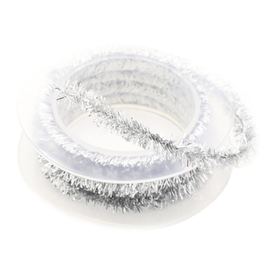 Длинные металлические гирлянды с мишурой 4,92 фута, проволочная гирлянда, декор для рождественской вечеринки, украшения для рождественской елки, праздничный орнамент