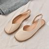 Flat with Skirt Gentle Wind Simple Baotou Flower Fairy Style Sandals
