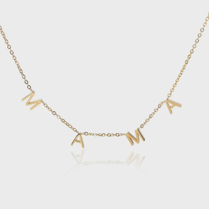 Серебряное ожерелье с именем из 26 английских букв – подарок на День святого Валентина своими руками для женщин