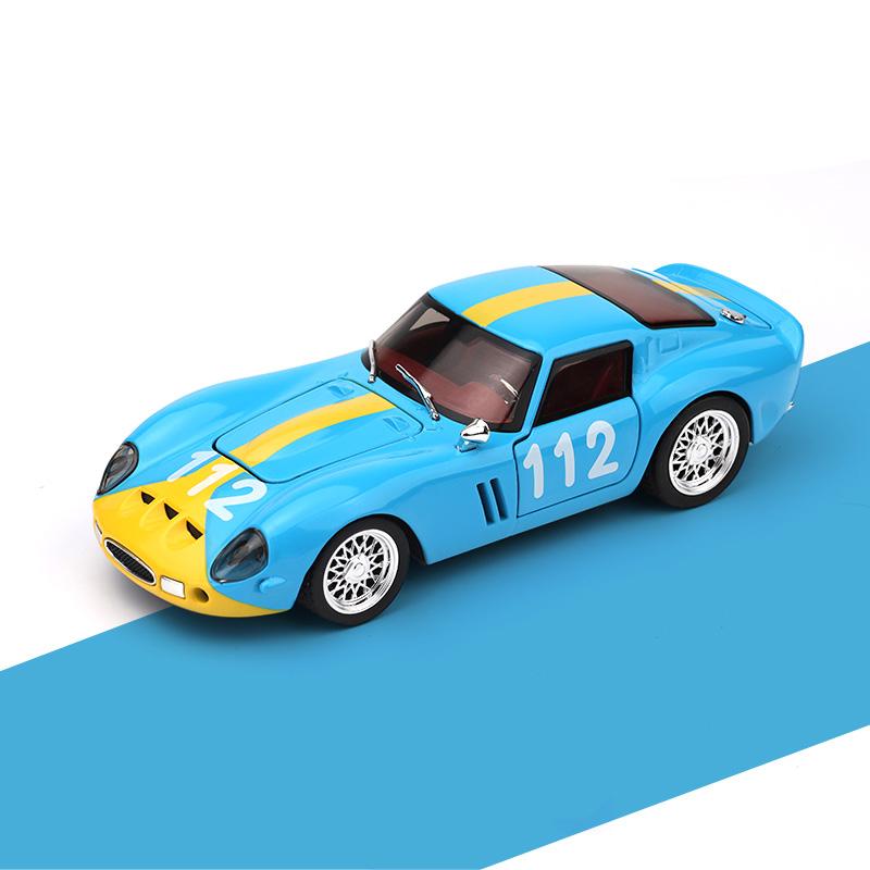 1:Масштаб 1:32 250 GTO Суперспортивный автомобиль Литой металлический моделька Mini GT Звук и свет Премиальные настольные украшения Подарок для парня