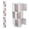 Rotating Bookshelf 360 Display Floor Standing Bookcase Storage Rack Corner Bookshelf for Small Space