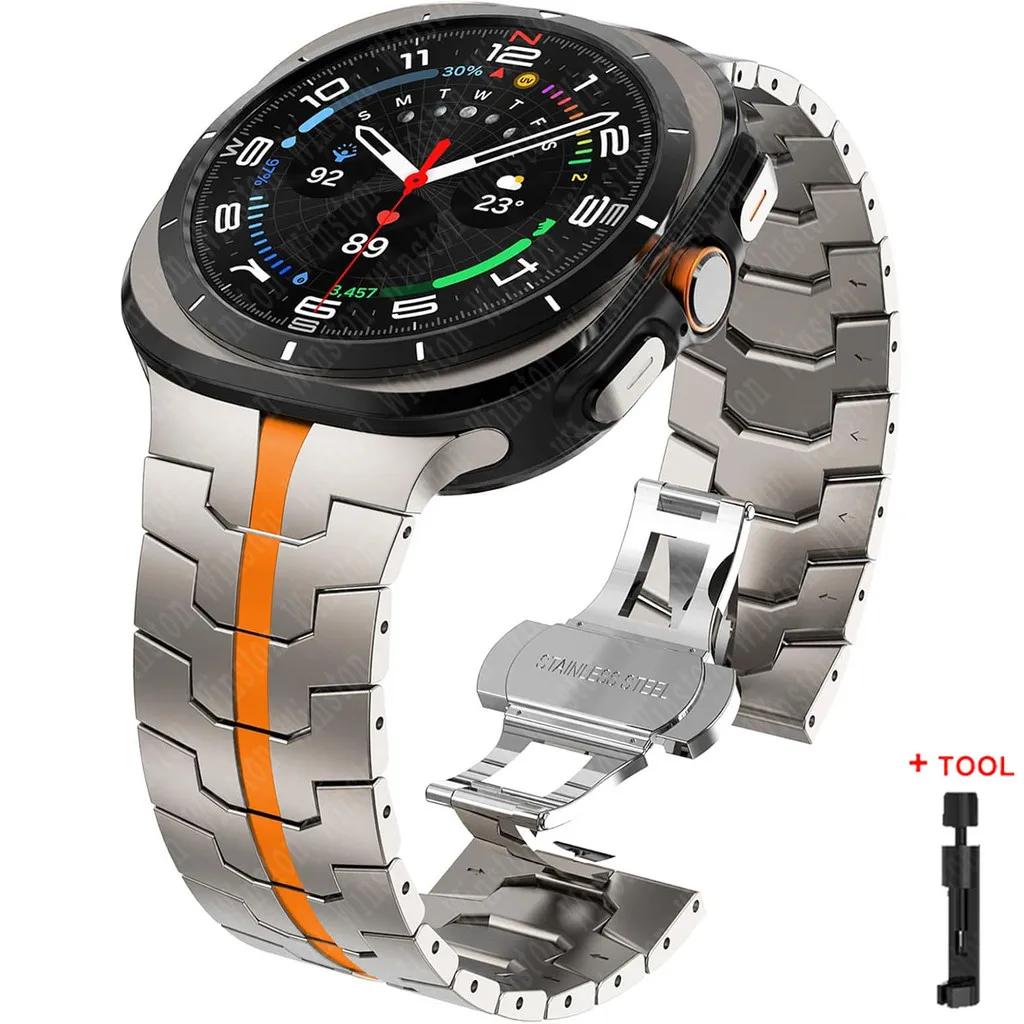 Stainless Steel Metal Bracelet for Samsung Galaxy Watch Ultra 47mm Band for samsung ultra 7 Galaxy Ultra 47MM Wrist Strap Correa
