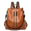 Fashion Backpack, Simple Women'S Bag, Lightweight Schoolbag, Leisure Travel, Large-Capacity Soft Leather Backpack, Women'S Bag
