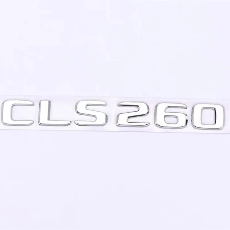 AASV1 3D gloss black silver ABS Fit for Mercedes-Benz new letter CLS260 CLS300 CLS320 CLS350 CLS400 digital sticker rear badge