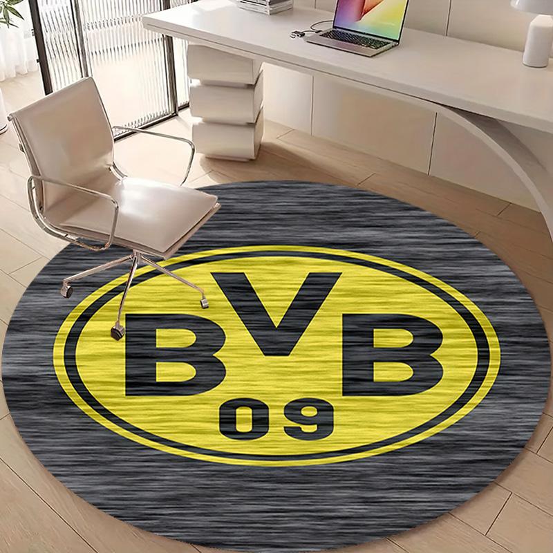 1pc B-BVB09 Print Round Carpet Chair Round Carpet Suitable for Bedroom Living Room Home Decorative Carpet