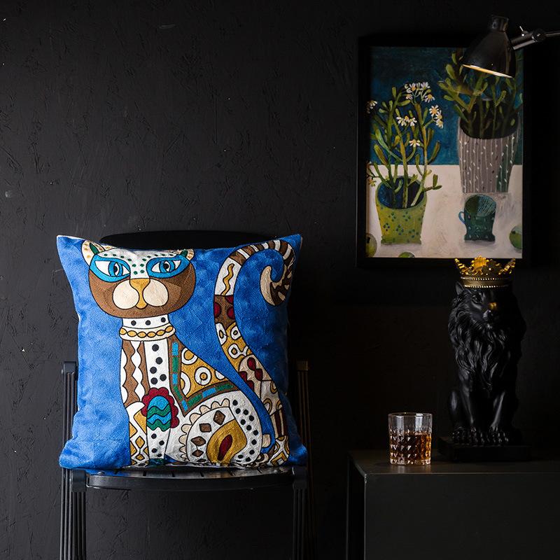 Чехол для подушки в стиле кантри в европейском и американском стиле с изображением Пикассо для гостиной, вышитая подушка для прикроватной подушки
