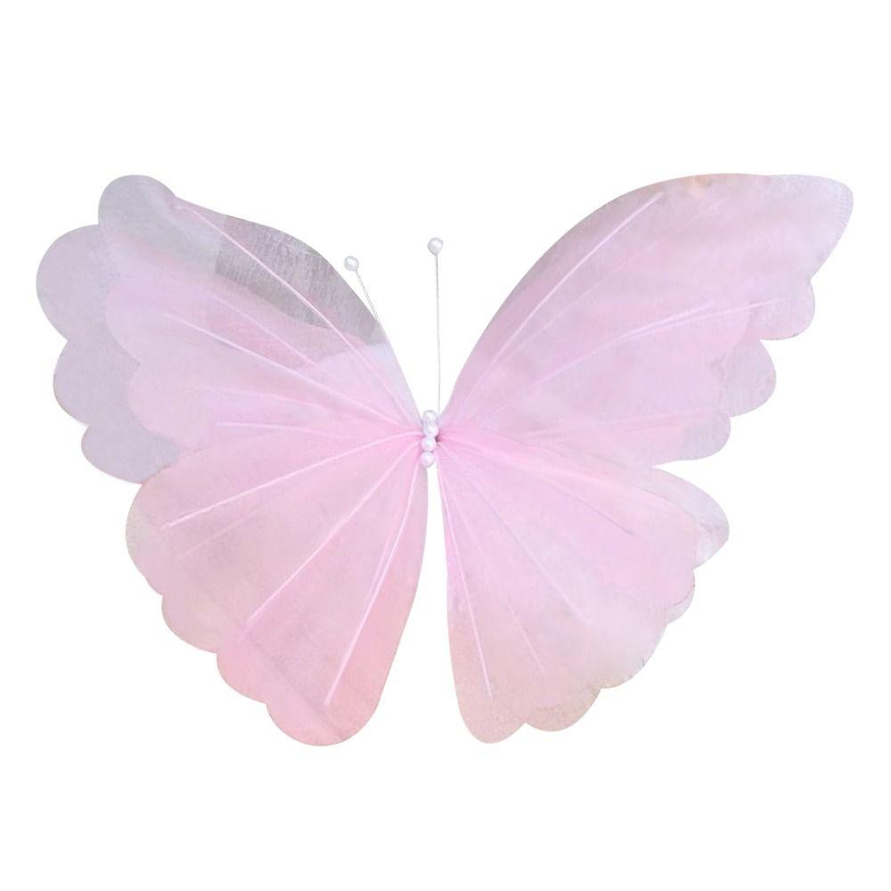 Big Size 3D Butterfly Decoration 50cm Large Artificial Butterfly Valentines Day