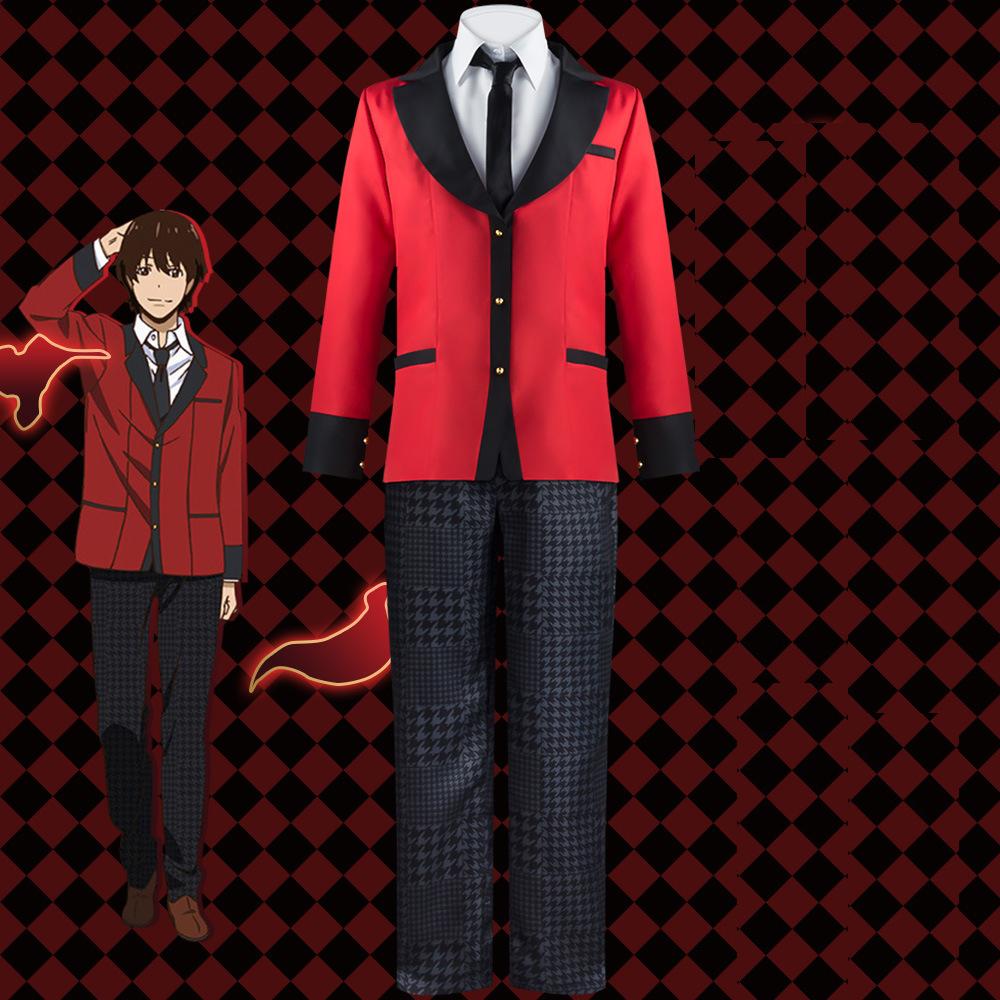 Аниме Kakegurui Косплей Jabami Yumeko костюмы японская школьная форма для мальчиков