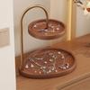 Double Layer Jewelry Organizer Wooden Material Key Rack Tray New Jewelry Display Stand  For Jewelry