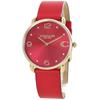 COACH Women's Red Leather Watch for 60th Birthday Celebrations 14504249
