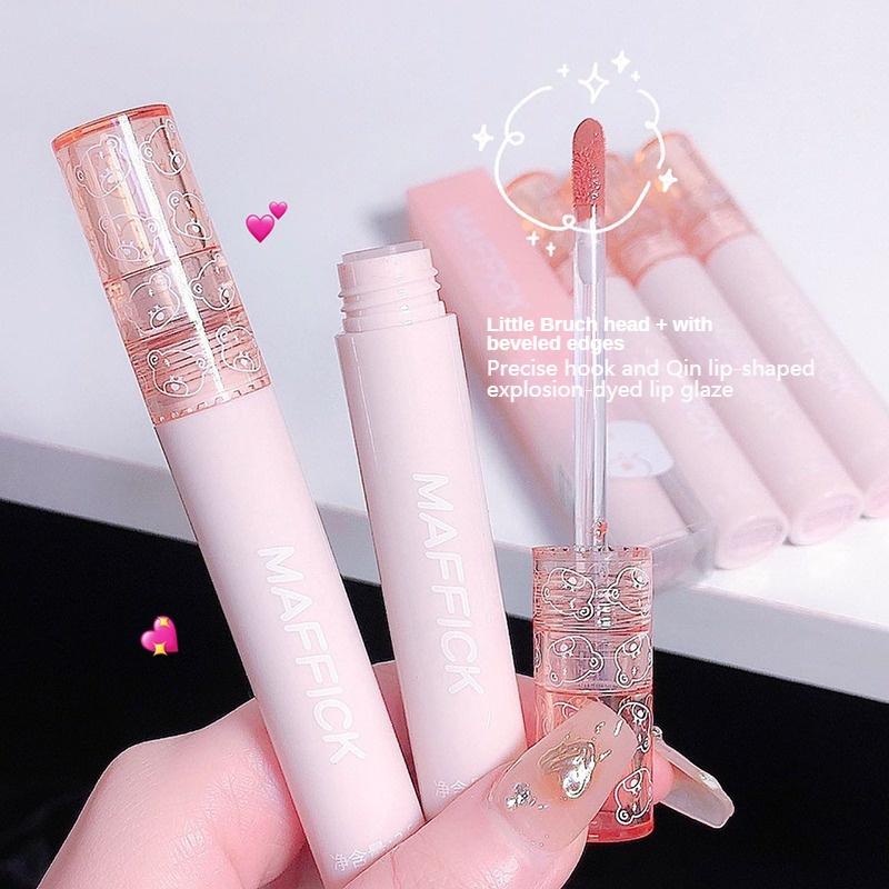 Увлажняющая глазурь для губ Светопроницаемое светозеркало для лица Стекло Увлажняющий крем для губ Легкий цвет Белый Чашка с антипригарным покрытием Прочная водонепроницаемая помада для макияжа для студентов