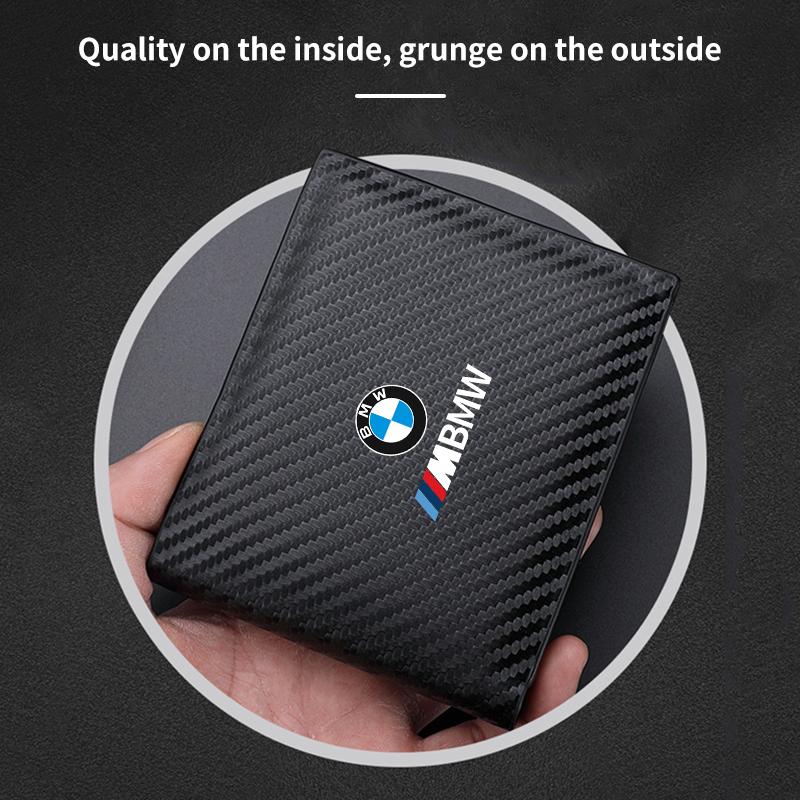 2025 Горячие Аксессуары для Салона Автомобиля Кошелек для Хранения Водительских Прав из Углеродного Волокна Для BMW X3 X5 M5 M3 E46 E90 E60 F10 E39 F30 E36 G30