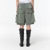 OFFROAD Unisex Stand Collar Vest Set-Up Pants (Ash Olive)_5Ld1713