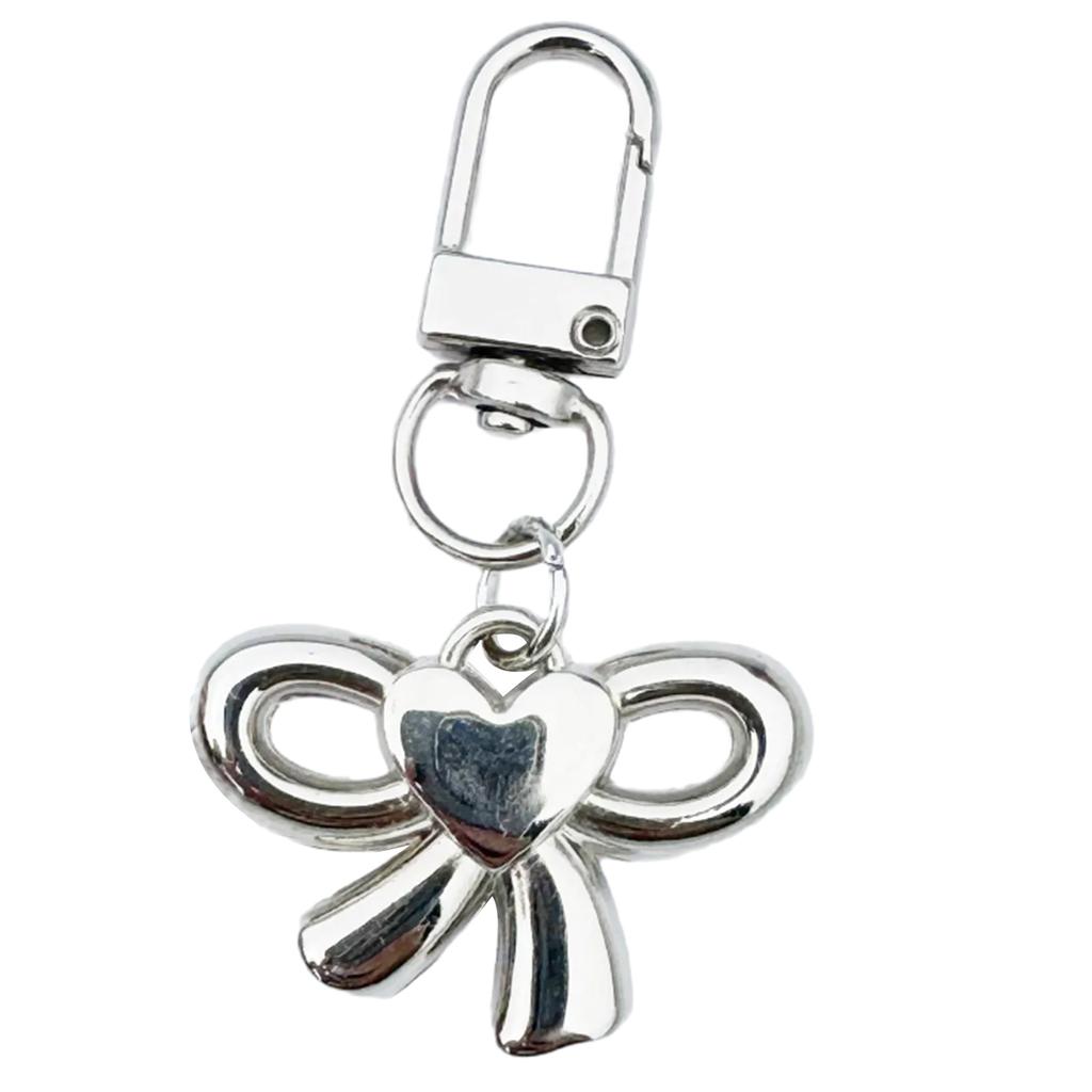 Bowknot/Heart/Star Pendant Pendant Keychain Stylish Keyring for Women Girls Bag Charm Elegant Purse Backpack Accessory