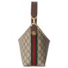 Gucci Ophidia Detachable Shoulder Strap Zipper Closure Supreme Canvas Handheld Single Shoulder Bag Women'S Brown