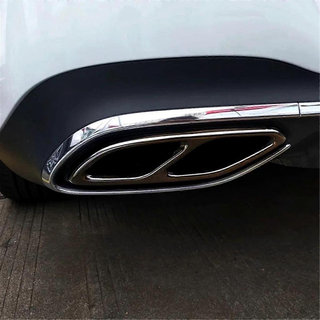 For CLA Class C118 W118 2020-2023 Car Tail Muffler Exhaust Pipe Cover Trim Exterior Accessories - A