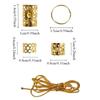 41pcs Metal Cuff Clips Hollow Out Hair Ring Dread Locks Hair Braid Tubes Dreadlocks Beads  Men