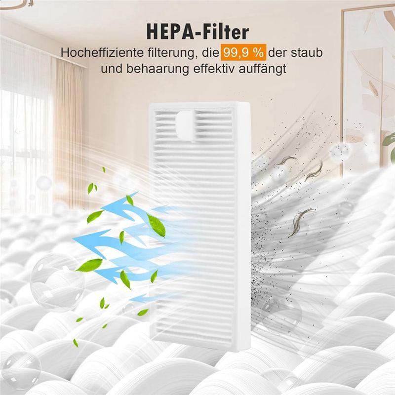 AEE4-Запасные части для робота-пылесоса Eureka J12 Ultra Основная боковая щетка HEPA-фильтр Тряпка для мытья пола Мешки для пыли