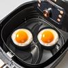 2Pcs Air Fryer Egg Poacher Cups Silicone Cake Muffins Cupcakes Moulds Baking Custard Tart Pie Desserts Egg Poaching Maker AVE