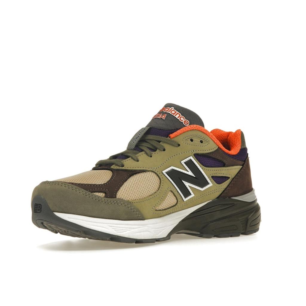 Teddy Santis X New Balance 990v3 Made In USA Tan Orange Unisex Sneakers Brown Blue M990BT3