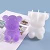 DIY 3D форма мишки из эпоксидной смолы с кристаллами - Милый мультяшный силикон для гипсовых и алмазных поделок