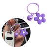 Брелок для ключей в виде цветка, подвеска-колокольчик, миниатюрное кольцо для ключей для сумок и ключей, разноцветный брелок с цветочной подвеской, аксессуар