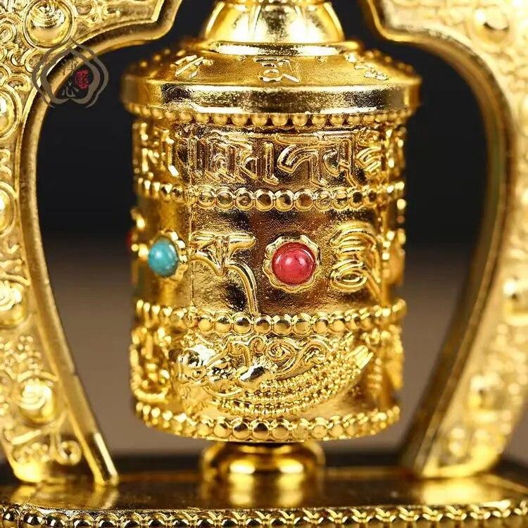 Солнечное тибетское молитвенное колесо, тибетские украшения, буддийские молитвенные писания, декоративные украшения для автомобиля