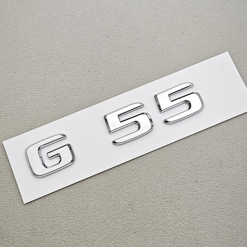 IXEA6 3D ABS Car Letters Logo G55 G63 G65 Sticker Rear Trunk Badge Emblem Decals For Mercedes Benz AMG G55 G63 W463 Auto Accessories