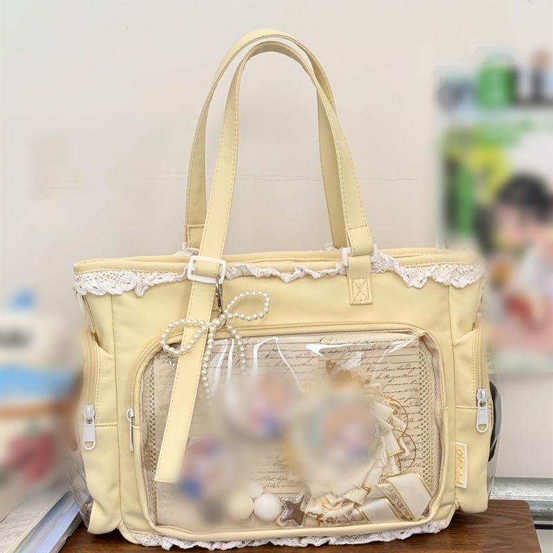 Сумка для хранения Baji в японском стиле, сумка Ita Bag большой вместимости, милая сумка-тоут Y2k, прозрачный набор для демонстрации периферийных устройств в стиле аниме и айдолов.