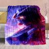 Gundam Anime Flannel Blanket - Soft Warm Perfect for Sofa, Bedding Camping Travel Office Home Decor -QJY