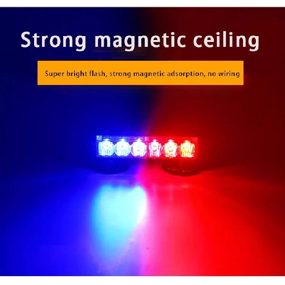 Rechargeable Warning Light Bursting Flash Magnet Portable LED High Brightness Warning Light Barricade Flashing Light