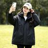Warm casual padded new sports trend jacket jacket spring and autumn yellow outdoor thick women's mountaineering suit men