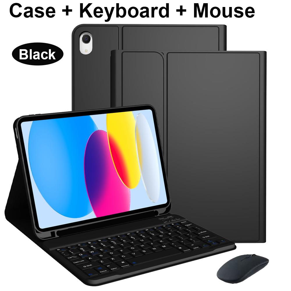 Case for iPad A16 11 Inch A3355 A3356 A3354,Bluetooth Keyboard cover for iPad 10th 10.9 Inch A2696 A2757 A2777 A3162