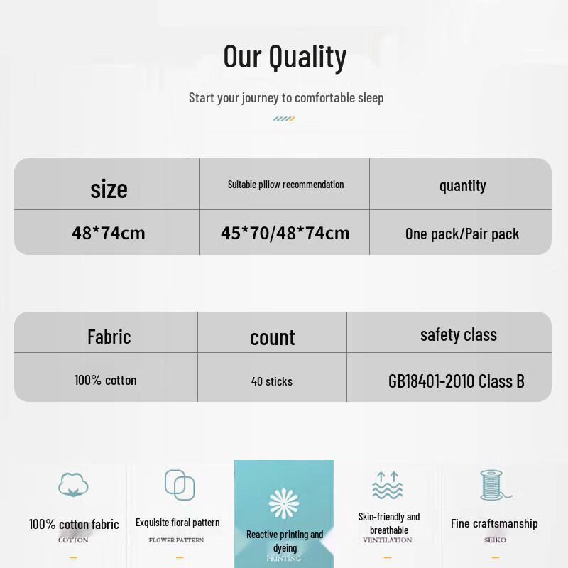 Aivi Pure Cotton Pillowcases