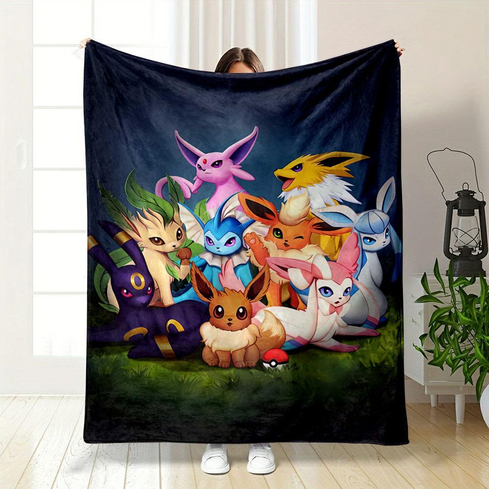 A Group of Colorful, Stylized Animal-like Creatures In Various Poses. for All Seasons Blanket Lunch Break Throw Gift
