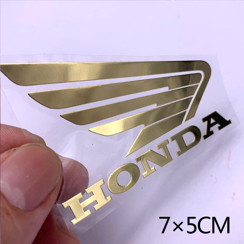 AQD1 Metal Honda Sticker Logo Motorcycle Helmet Wing Emblem Decal