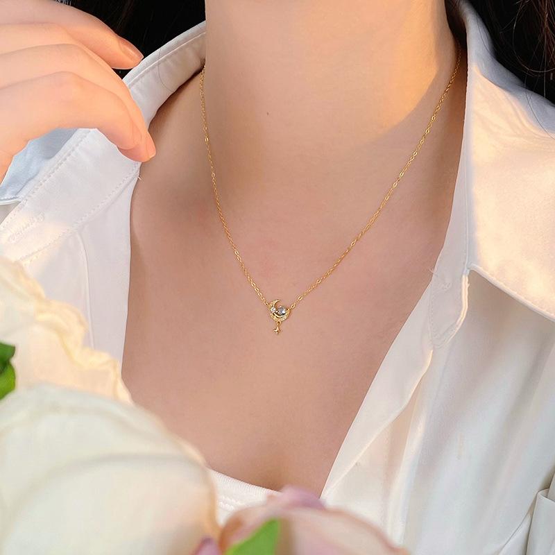 Ожерелье Fantasy Star Moon Planet для женского меньшинства Design Sense, Advanced Sense, модная цепочка для воротника