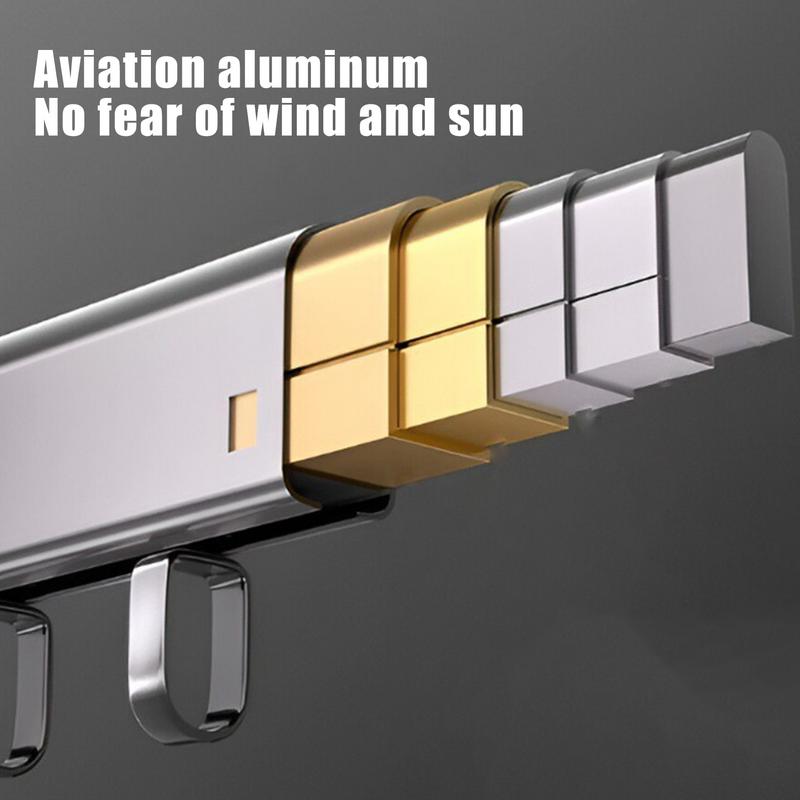 Clothing Drying Rack Wall Mounted Drying Rack For Clothes Retractable Folding Rod Dryer Suction Cup Space Saver Closet Organizer