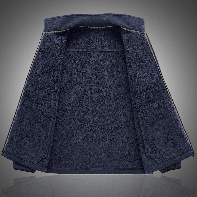 Мужская флисовая куртка весна-осень, теплая флисовая толстовка, новая мужская флисовая куртка