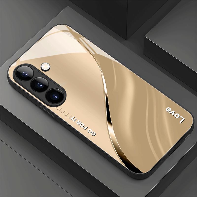 Бизнес Эстетика модные чехлы для телефона s26 ultra чехол Стеклянный чехол для телефона для Samsung Galaxy S26 S25 S24 S23 S22 FE Ultra Plus
