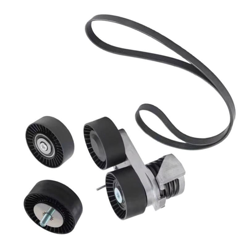 Belt Tensioner Pulley Set 11287563927 7PK1855 11287556251 Belts Pulleys For BMW E82 E88 E90 Belt Tensioner Tighten Belt