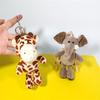 Giraffe Lion Key Chain Elephant Key Ring Animal Plush Toy Plush Keychain Plush Dolls Stuffed Toys