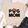 Pug Tshirt Women Anime T-shirts Female Japanese Clothes T-shirts 2025 Summer Women Lady Basic Streetwear Graphic T Shirts Y2K