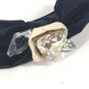 MIUMIU crystal Hair band head band Katyusha Satin Black
