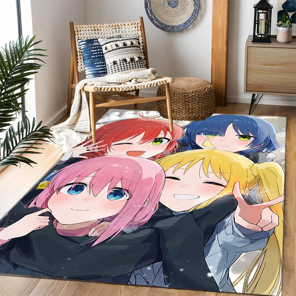 Rock Star Night Carpet Design for Bedrooms Dormitory Playrooms Living Rooms Antislip Carpet Anime Office Decor Gift for Festivals