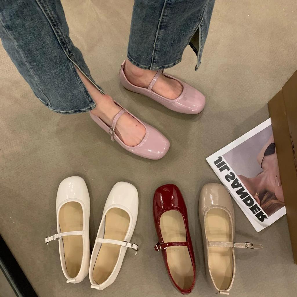 Fashion Spring Summer Mary Jane Shoes Women Soft Sole Casual Outdoor Dress Ballet Shoe Round Toe Shallow Flats Zapatos De Mujer 2025