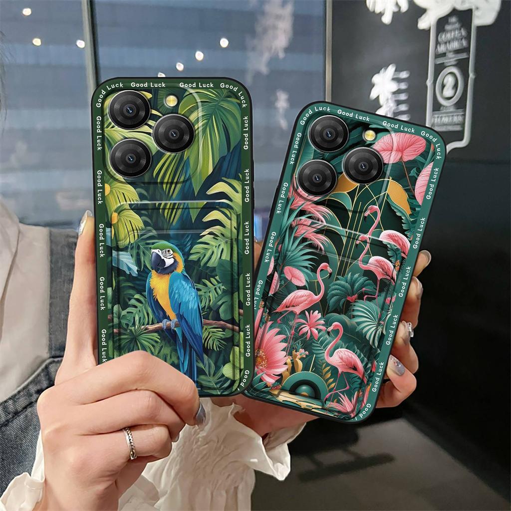 Durable Card Slot Phone Case For Blackview Shark9 5G Cute Graffiti Cover Fashion Design Cartoon Dirt-resistant TPU