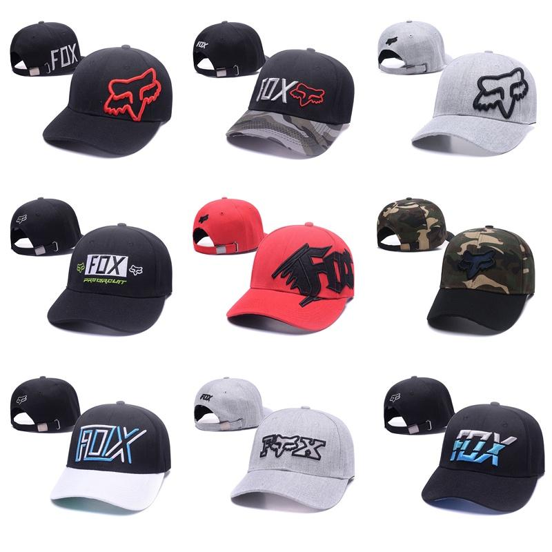 Мужская кепка-тракер Fox Racing с регулируемой застежкой-кнопкой и стильным принтом лисы**